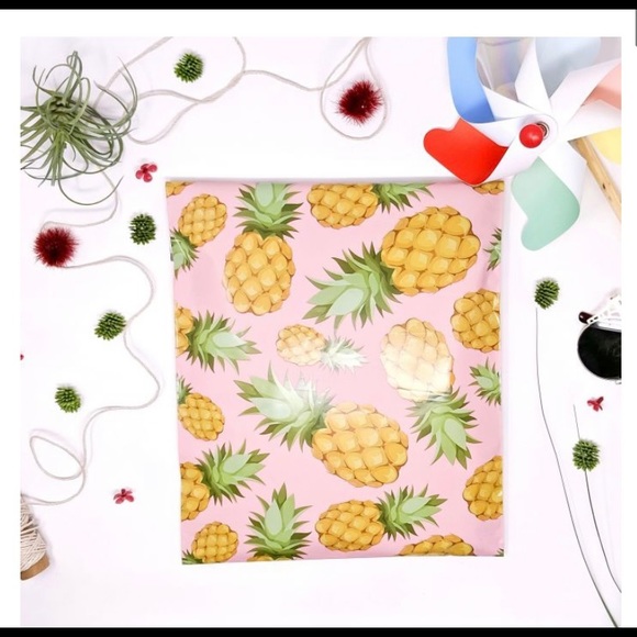 1 pack of 100 10” x 13” Pineapple Poly Mailers - Picture 2 of 4